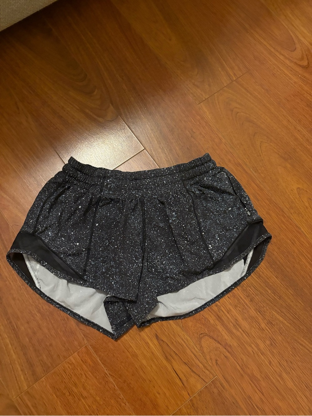 lululemon athletica Black Speckled Athletic Shorts